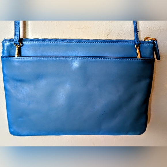 MCM Torqouise Leather Shoulder/ Crossbody Bag In Good Used Condition - Picture 2 of 9